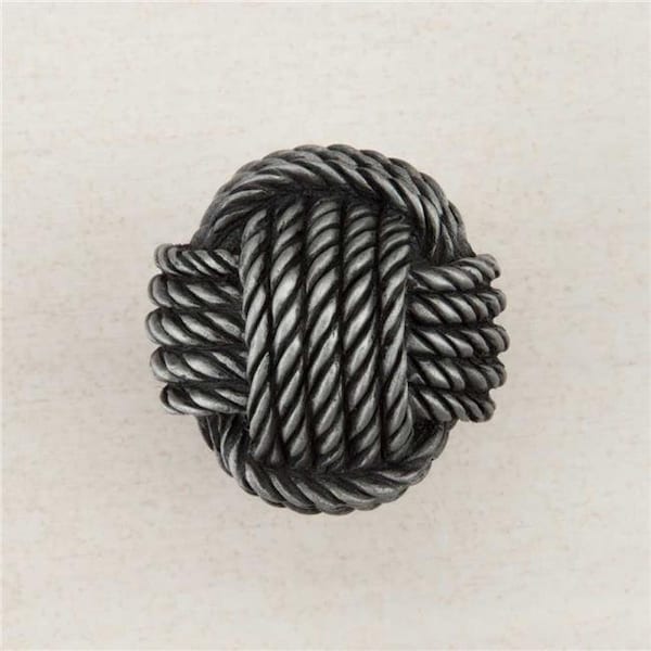 Acorn Mfg Acorn Manufacturing DPFPP Artisan Collection Monkeys Fist Knot Knob; Antique Pewter DPFPP - main